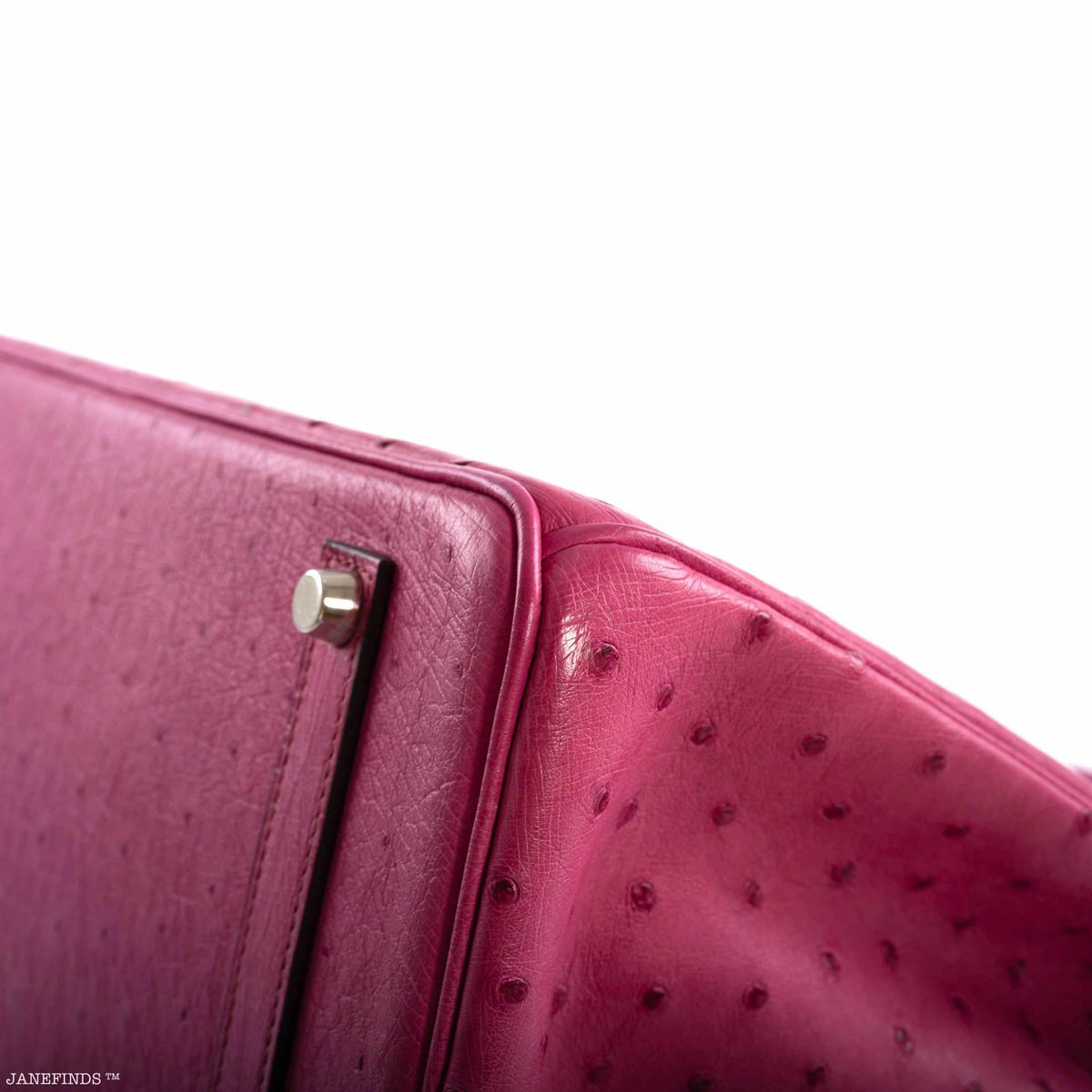 Hermes Birkin 35 Fuchsia Ostrich with Palladium Hardware Hermes