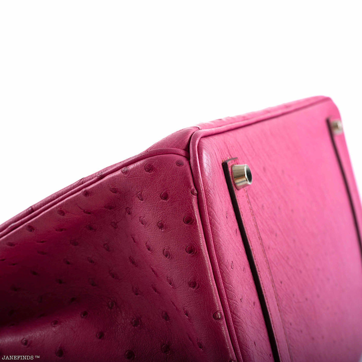 Hermes Birkin 35 Fuchsia Ostrich with Palladium Hardware Hermes