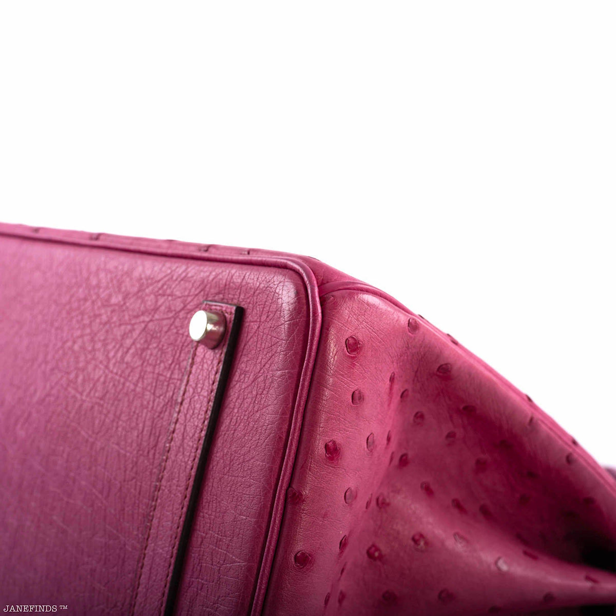 Hermes Birkin 35 Fuchsia Ostrich with Palladium Hardware Hermes