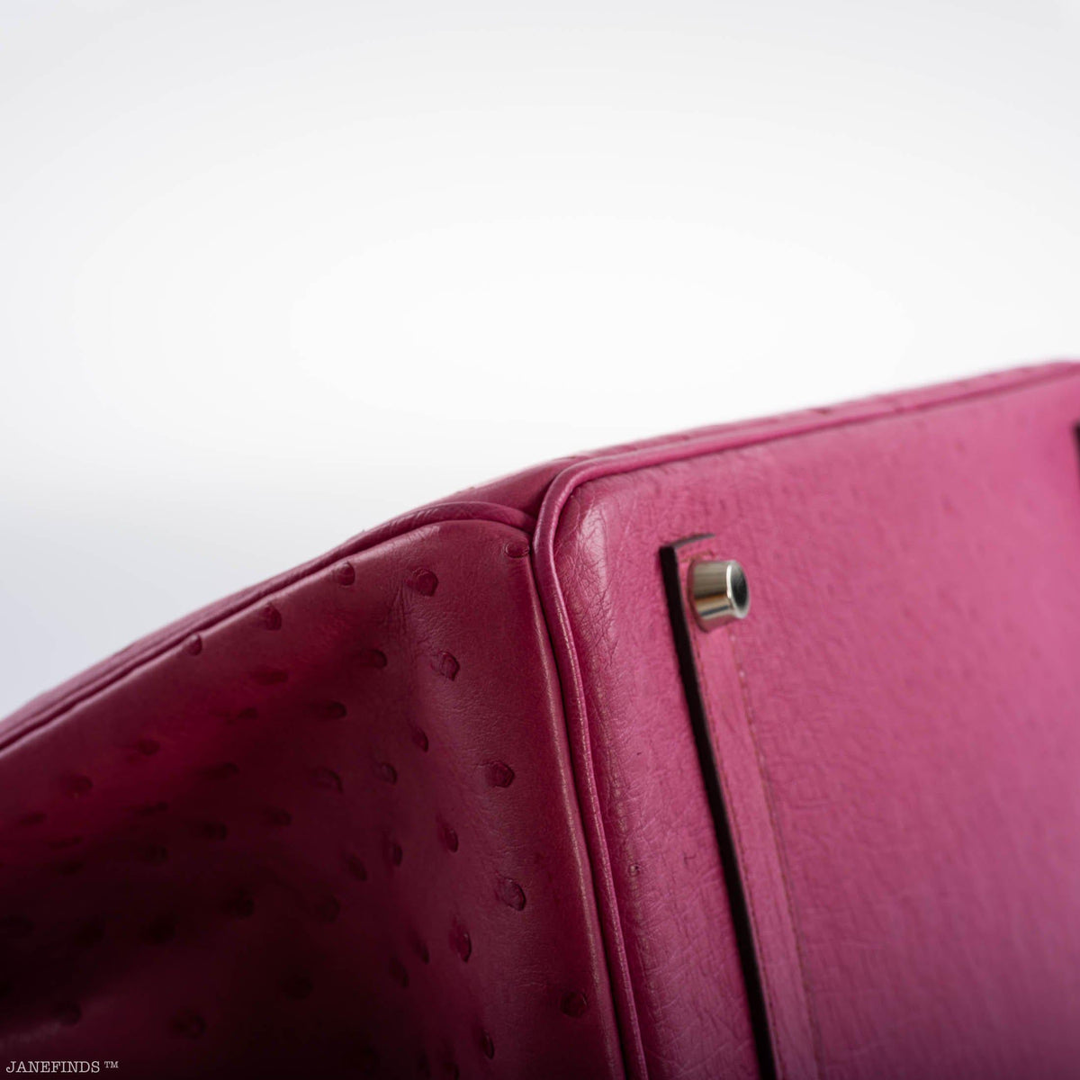 Hermes Birkin 35 Fuchsia Ostrich with Palladium Hardware Hermes
