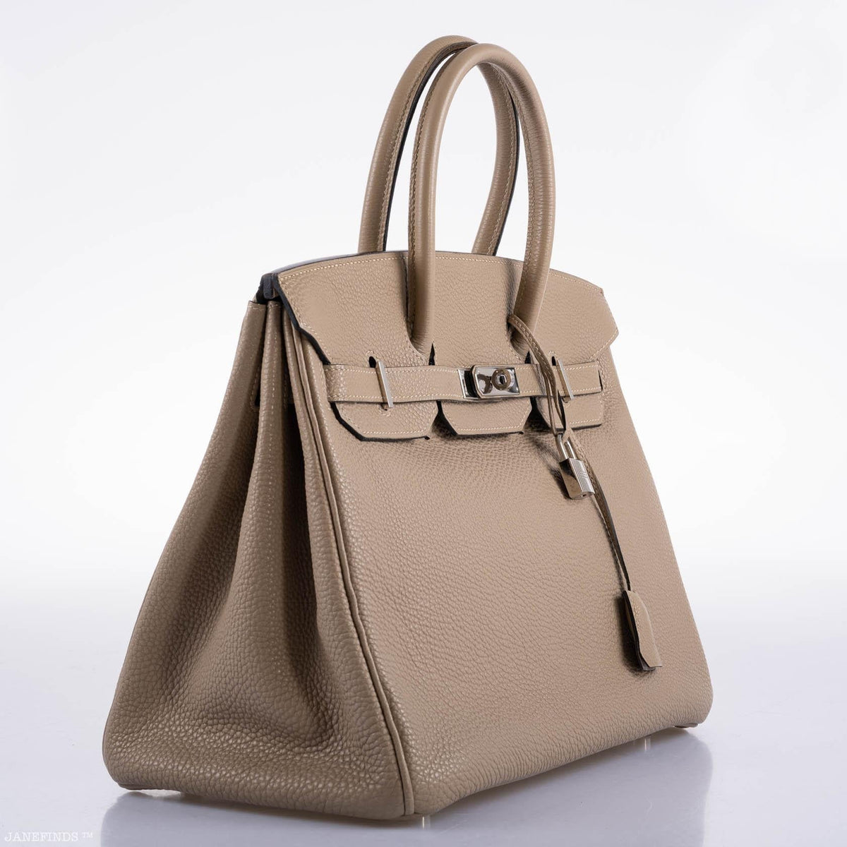 Hermes Birkin 35 Gris Tourterelle Togo with Palladium Hardware Hermes