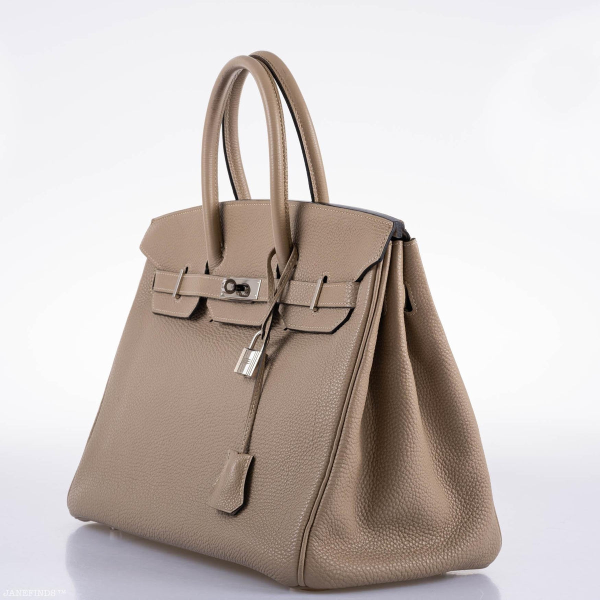 Hermes Birkin 35 Gris Tourterelle Togo with Palladium Hardware Hermes