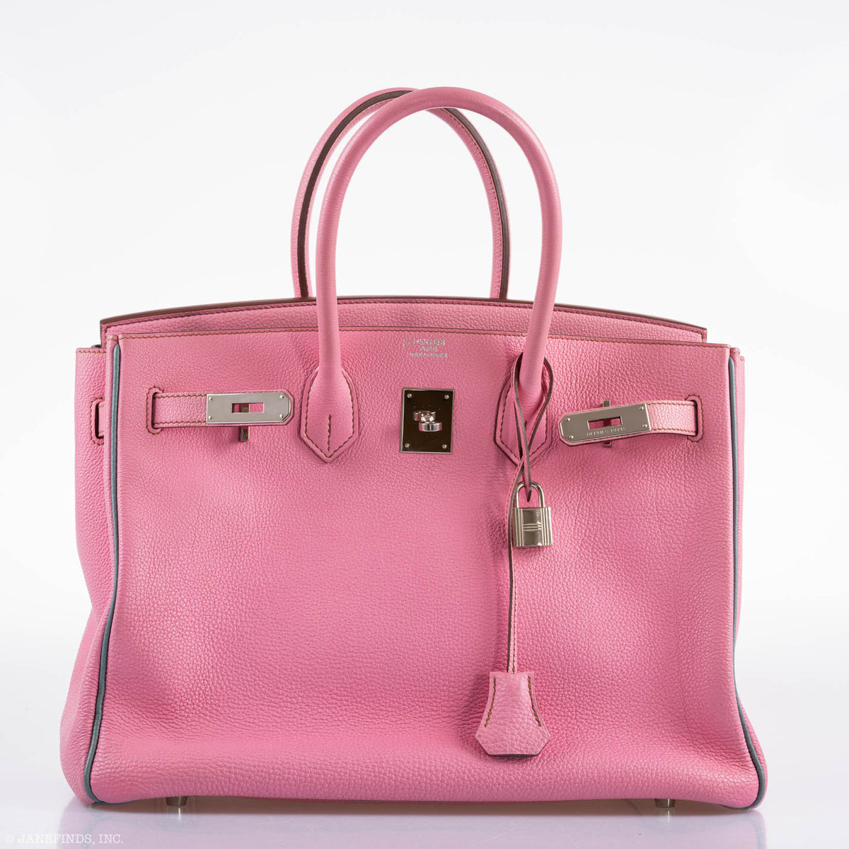 Hermes Birkin 35 HSS 5P Bubblegum Pink & Celeste Togo Palladium Hardware Hermes