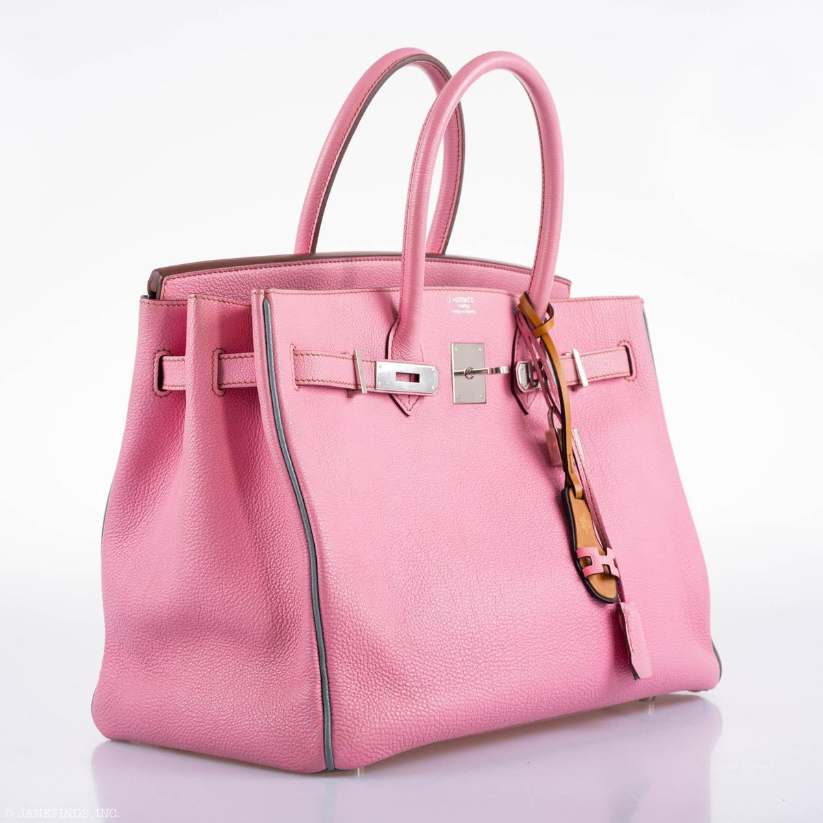 Hermes Birkin 35 HSS 5P Bubblegum Pink & Celeste Togo Palladium Hardware Hermes