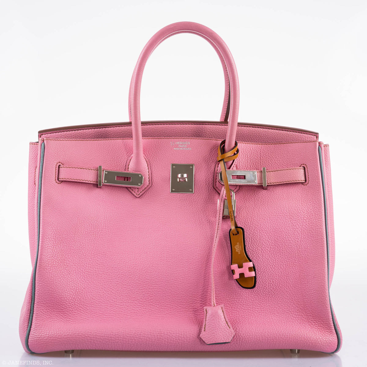 Hermes Birkin 35 HSS 5P Bubblegum Pink & Celeste Togo Palladium Hardware Hermes