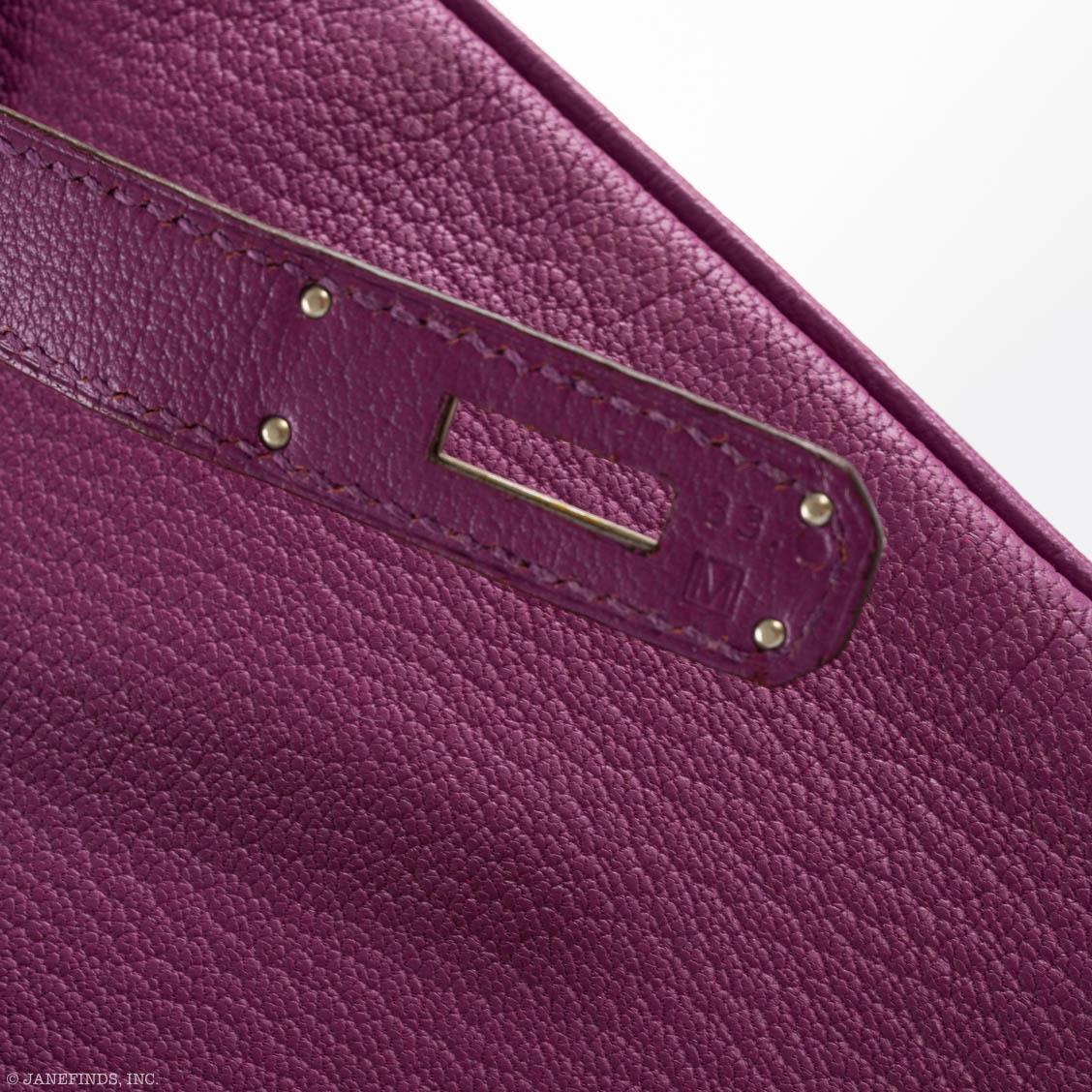 Hermes Birkin 35 HSS Cyclamen & Iris Chèvre Goatskin Brushed Palladium Hardware Hermes