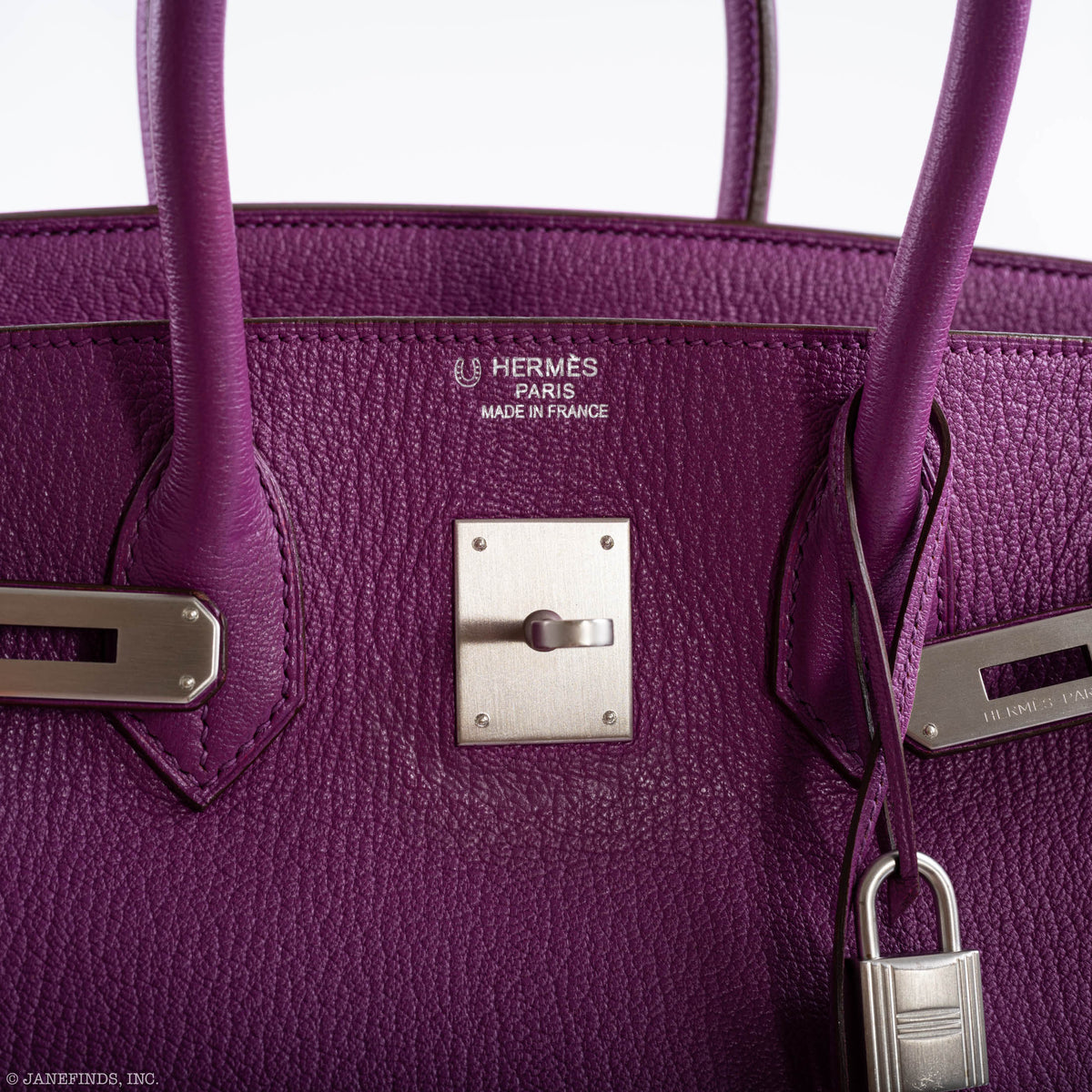 Hermes Birkin 35 HSS Cyclamen & Iris Chèvre Goatskin Brushed Palladium Hardware Hermes