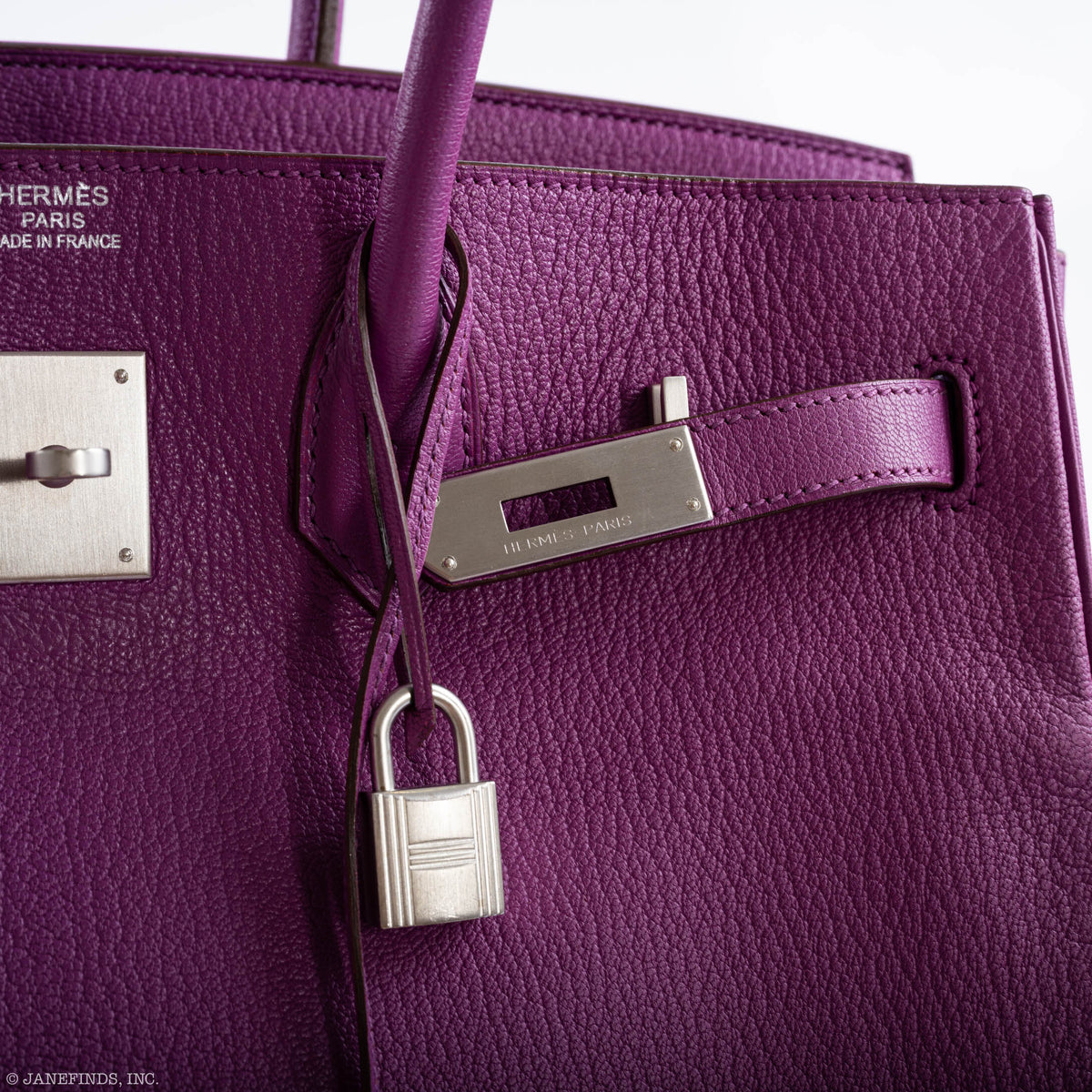 Hermes Birkin 35 HSS Cyclamen & Iris Chèvre Goatskin Brushed Palladium Hardware Hermes