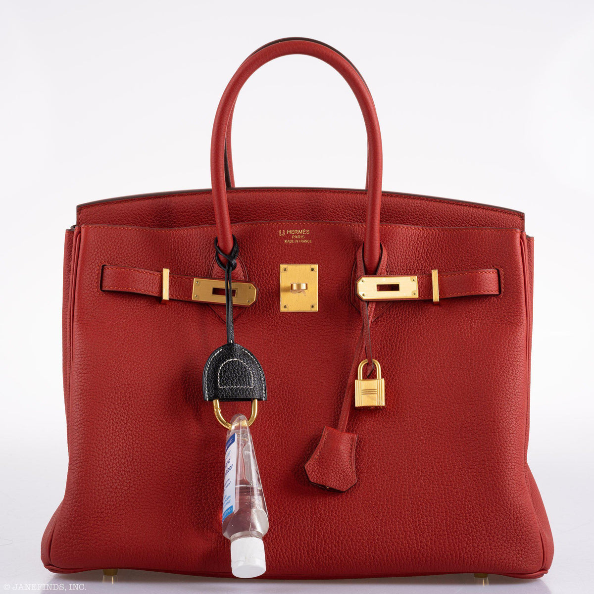 Hermes Birkin 35 HSS Rouge Vif Togo Brushed Gold Hardware Hermes