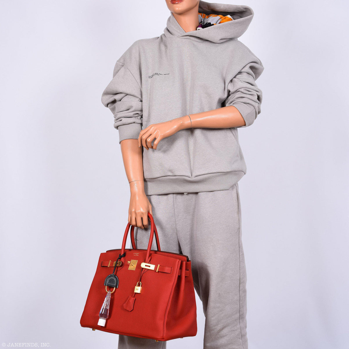 Hermes Birkin 35 HSS Rouge Vif Togo Brushed Gold Hardware Hermes
