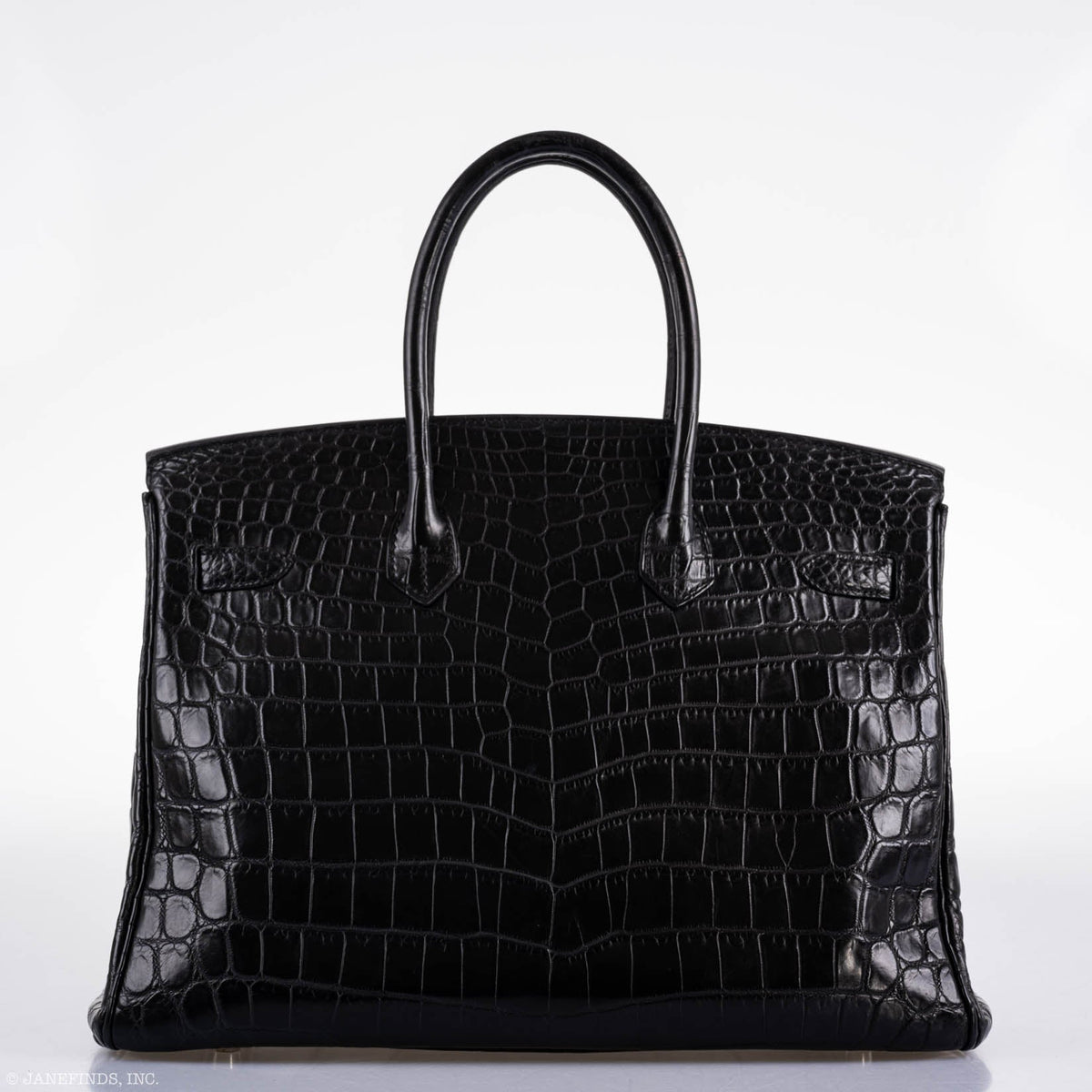 Hermes Birkin 35 Matte Black Nilo Crocodile with Palladium Hardware Hermes