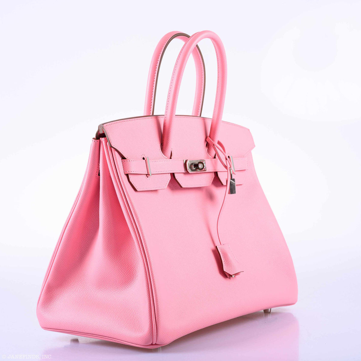 Hermes Birkin 35 Rose Confetti Epsom Palladium Hardware Hermes