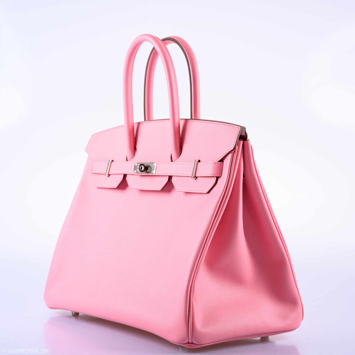 Hermes Birkin 35 Rose Confetti Epsom Palladium Hardware Hermes