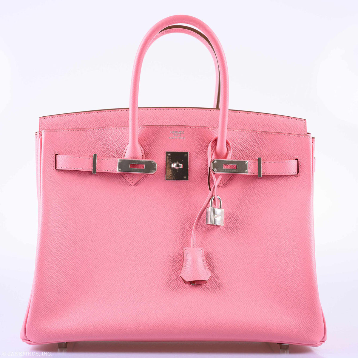 Hermes Birkin 35 Rose Confetti Epsom Palladium Hardware Hermes