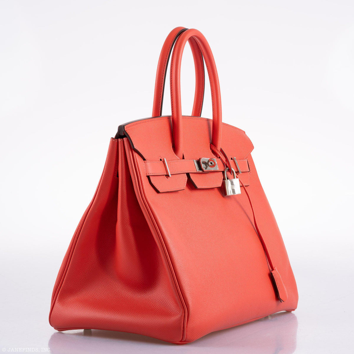 Hermes Birkin 35 Rose Jaipur Epsom Palladium Hardware Hermes
