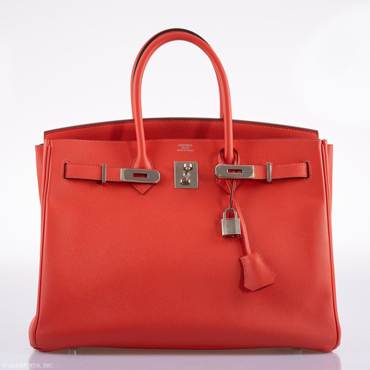 Hermes Birkin 35 Rose Jaipur Epsom Palladium Hardware Hermes