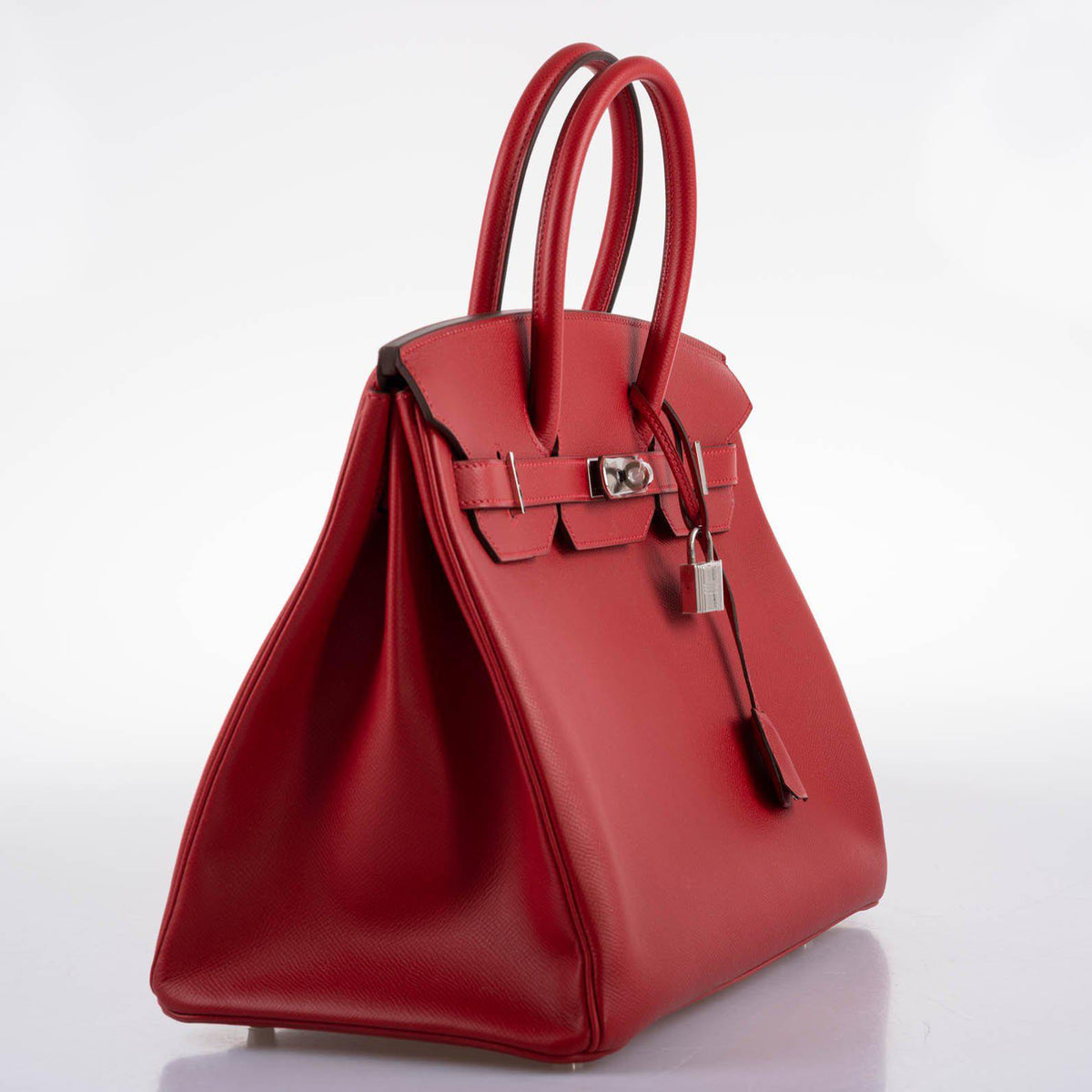 Hermes Birkin 35 Rouge Vif Epsom with Palladium Hardware Hermes