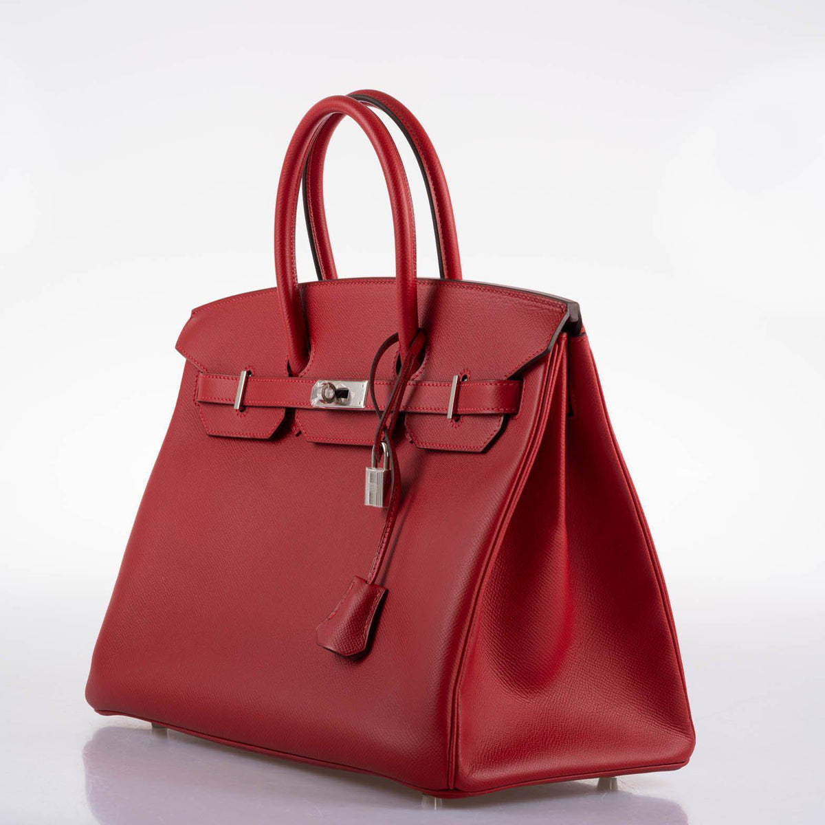 Hermes Birkin 35 Rouge Vif Epsom with Palladium Hardware Hermes