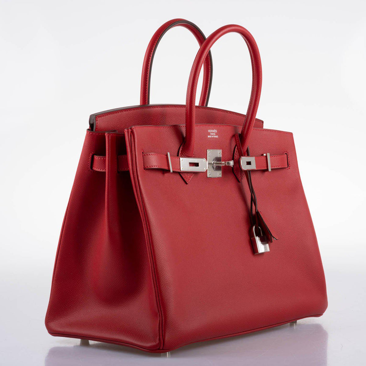 Hermes Birkin 35 Rouge Vif Epsom with Palladium Hardware Hermes