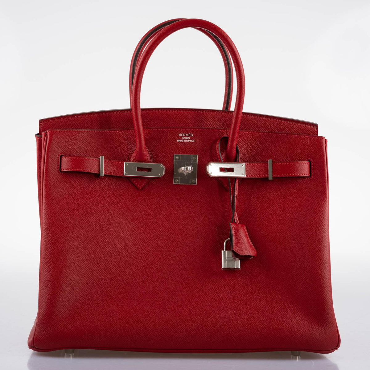 Hermes Birkin 35 Rouge Vif Epsom with Palladium Hardware Hermes