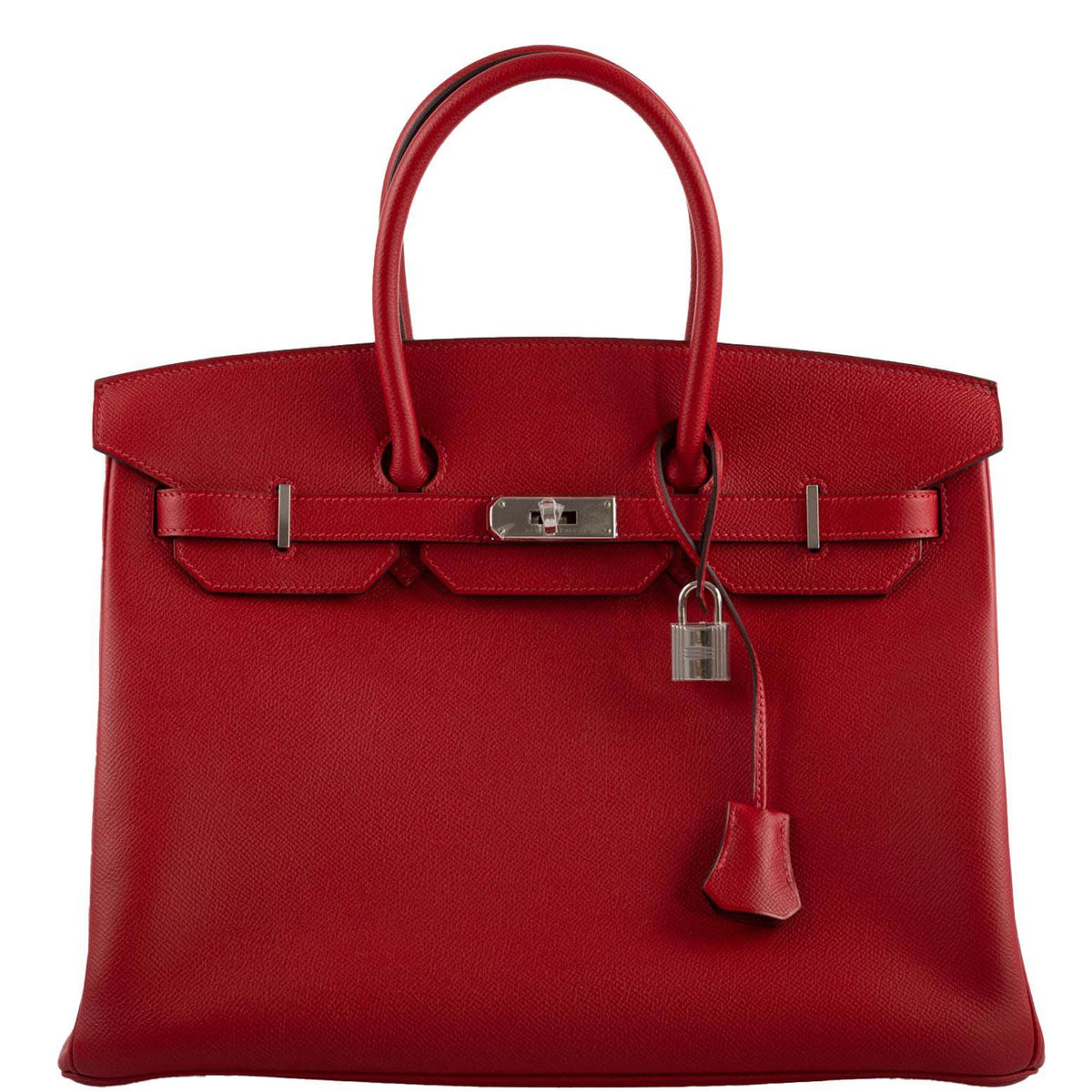 Hermes Birkin 35 Rouge Vif Epsom with Palladium Hardware Hermes