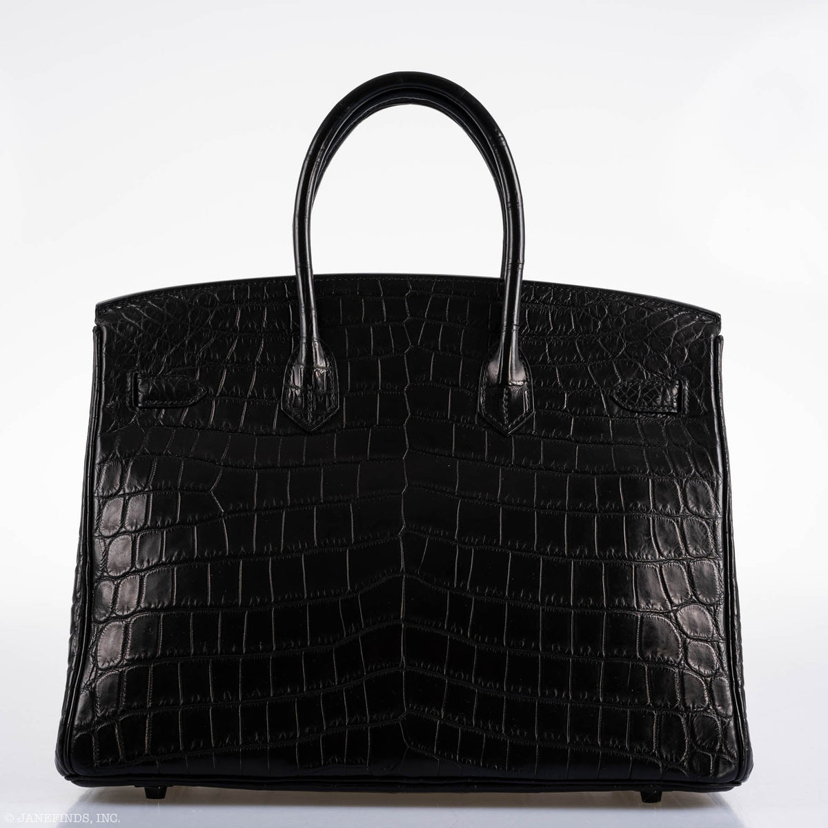 Hermes Birkin 35 SO BLACK Matte Alligator PVD Hardware Hermes