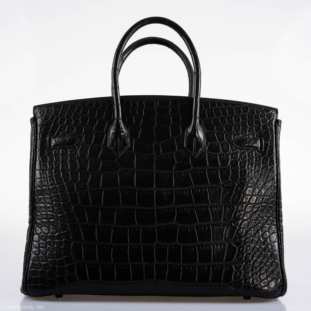 Hermes Birkin 35 SO BLACK Matte Alligator PVD Hardware Hermes