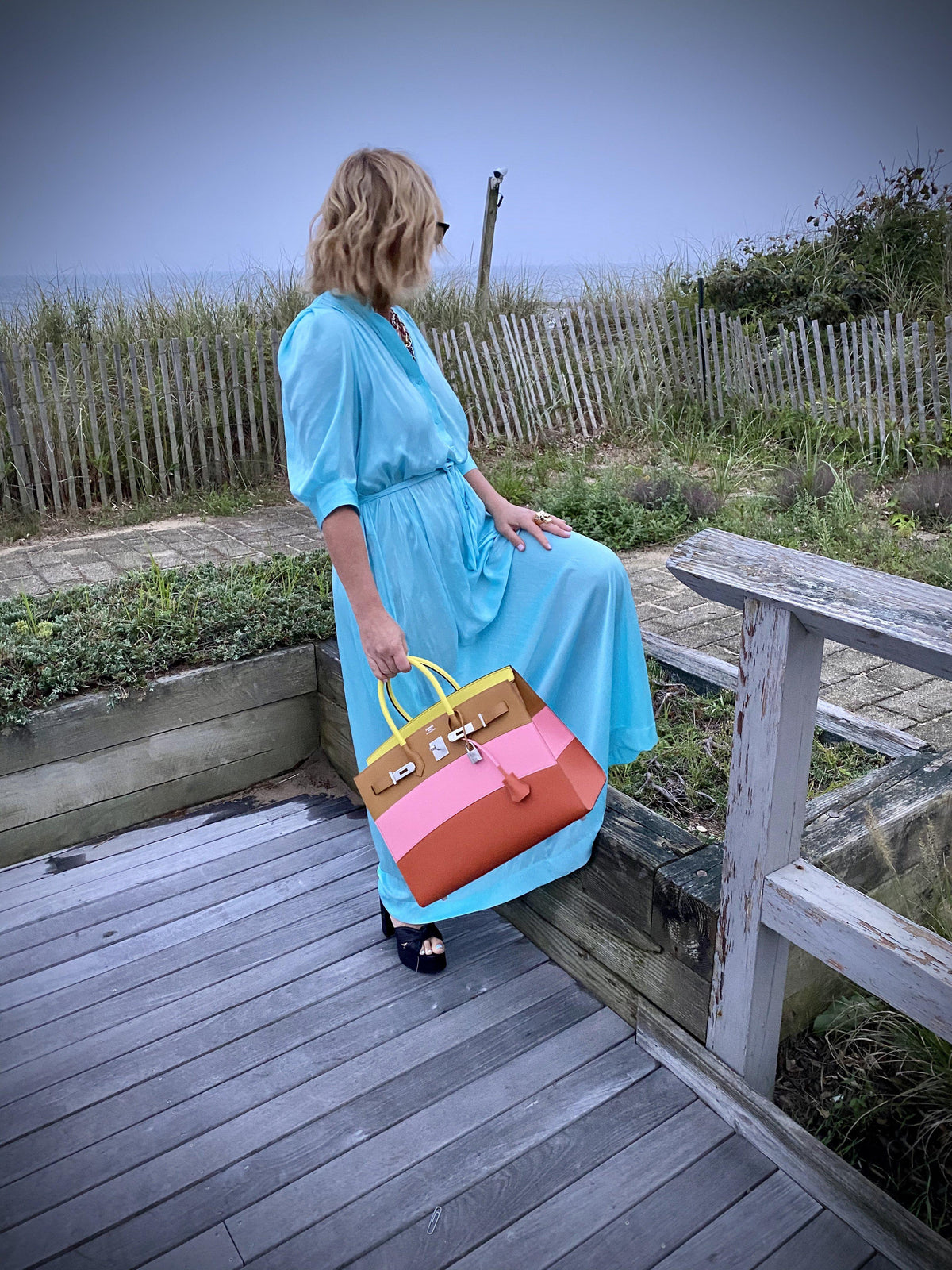 Hermes Birkin 35 Sellier "Sunrise" Rainbow Epsom Palladium Hardware Hermes