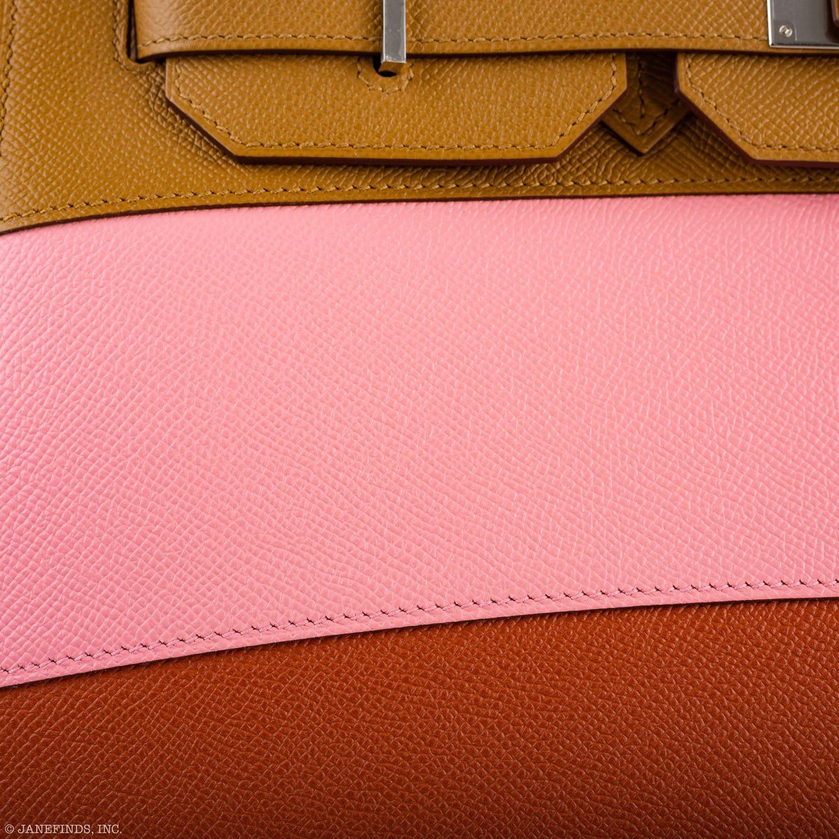 Hermes Birkin 35 Sellier "Sunrise" Rainbow Epsom Palladium Hardware Hermes
