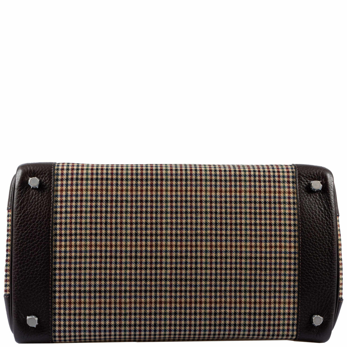 Hermes Birkin 35 Togo And Plaid Wool Lainage Palladium Hardware -Runway Bag Hermes