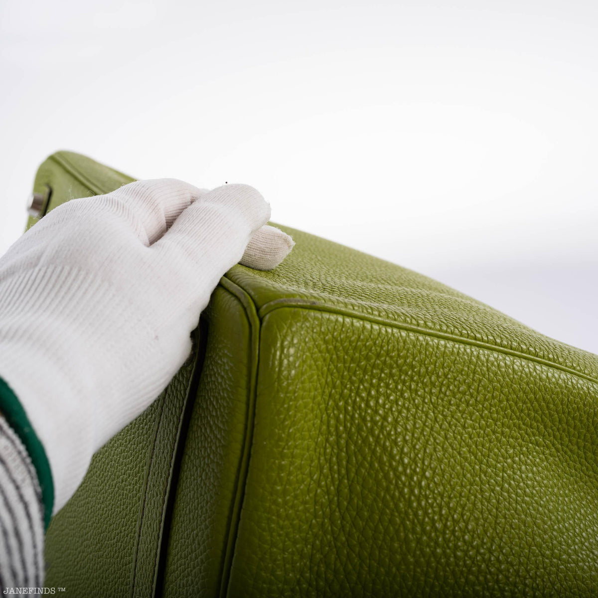 Hermes Birkin 35 Vert Anis Togo with Palladium Hardware Hermes