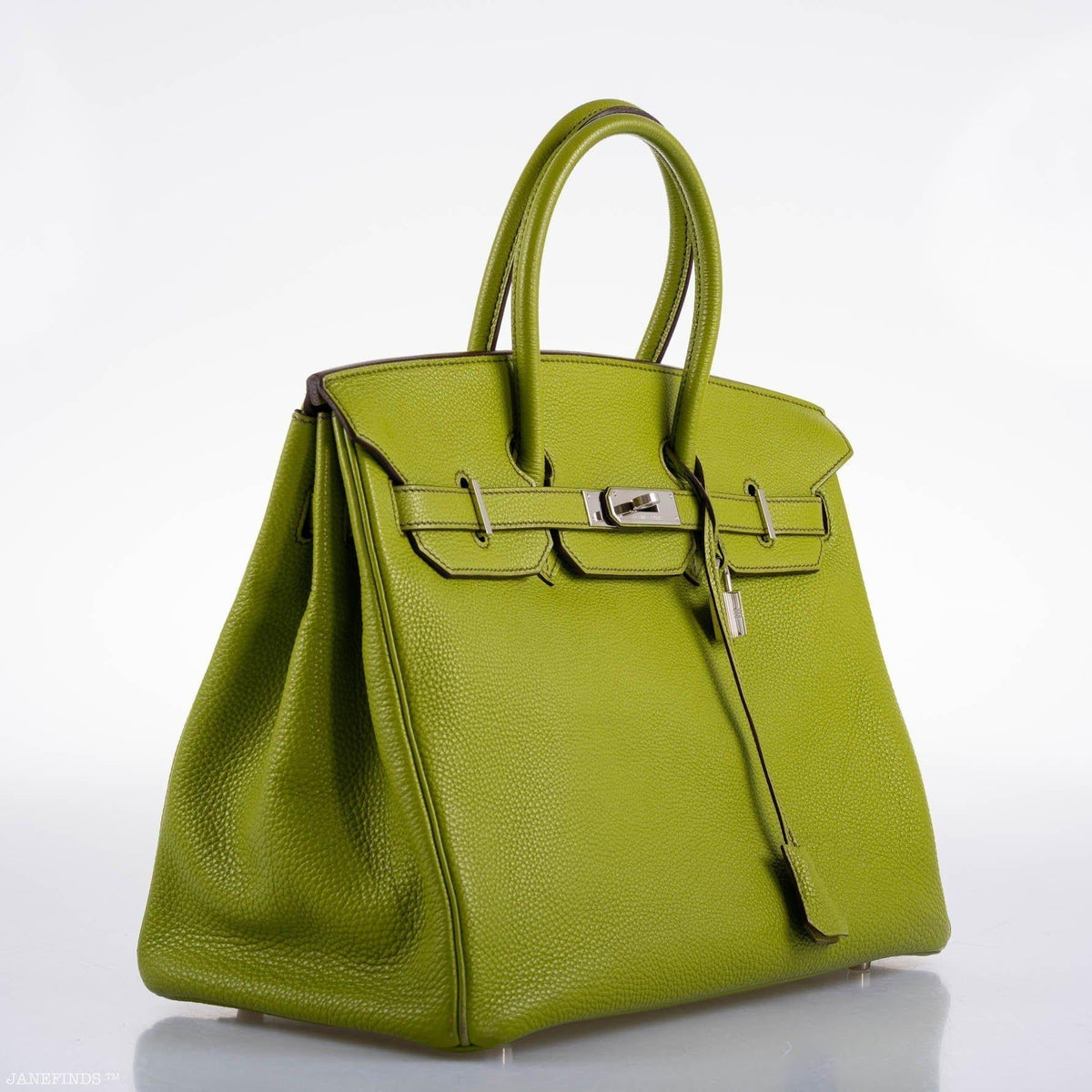 Hermes Birkin 35 Vert Anis Togo with Palladium Hardware Hermes