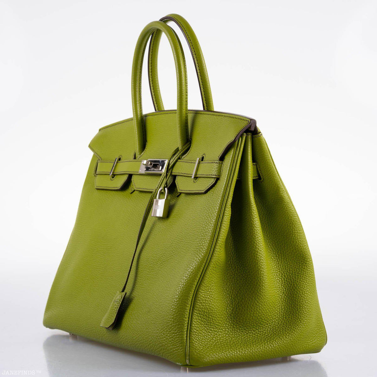 Hermes Birkin 35 Vert Anis Togo with Palladium Hardware Hermes
