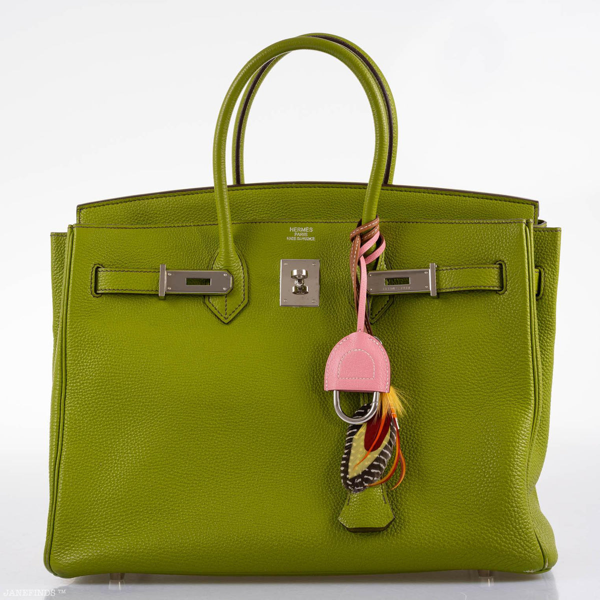 Hermes Birkin 35 Vert Anis Togo with Palladium Hardware Hermes