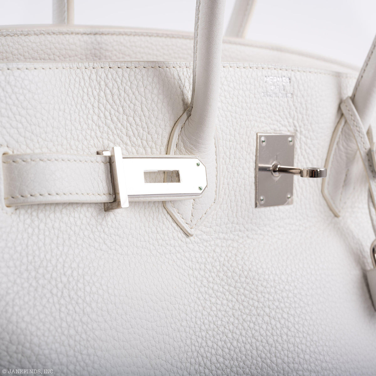 Hermes Birkin 35 White Clemence leather Palladium Hardware Hermes