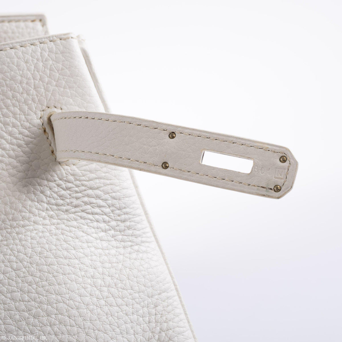 Hermes Birkin 35 White Clemence leather Palladium Hardware Hermes