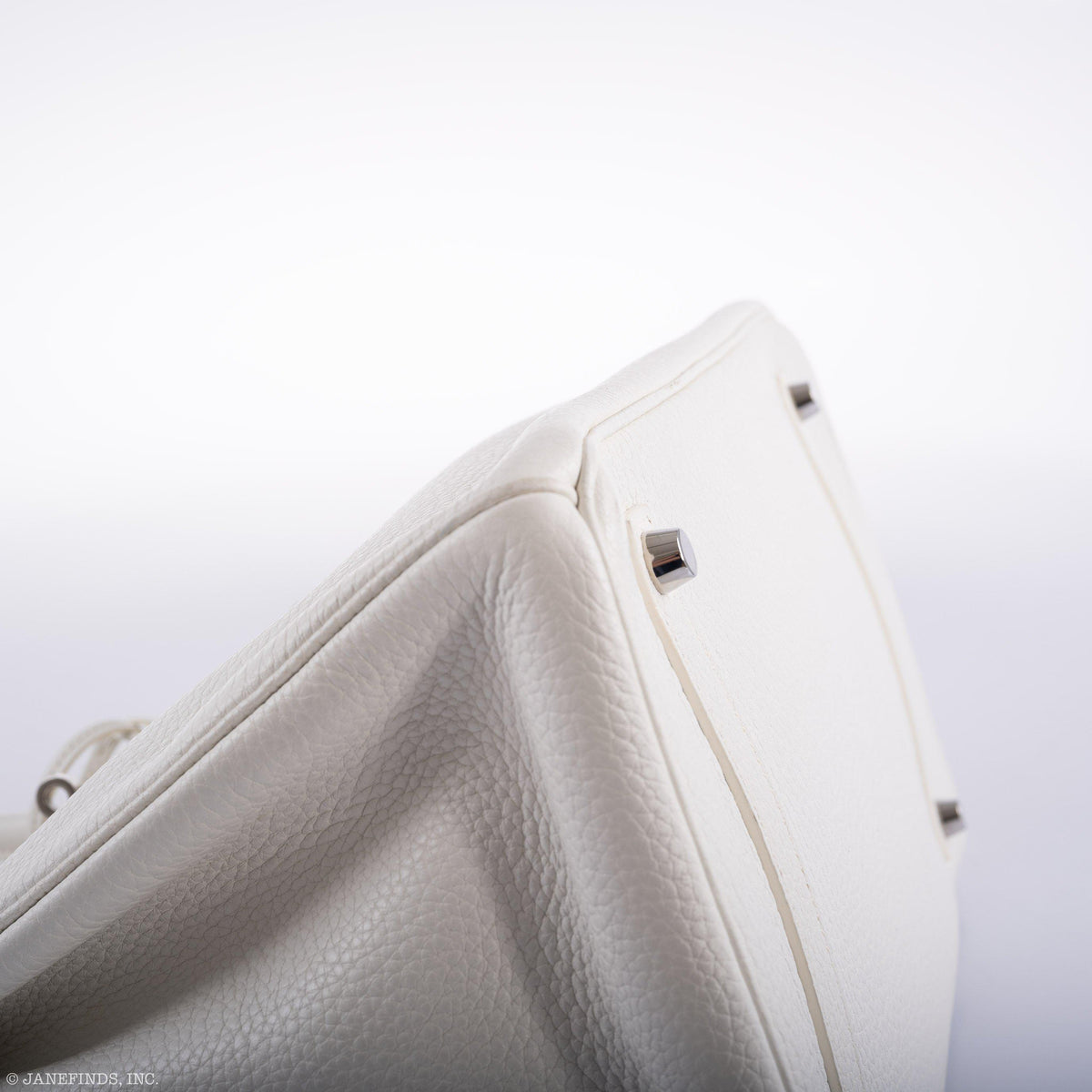 Hermes Birkin 35 White Clemence leather Palladium Hardware Hermes
