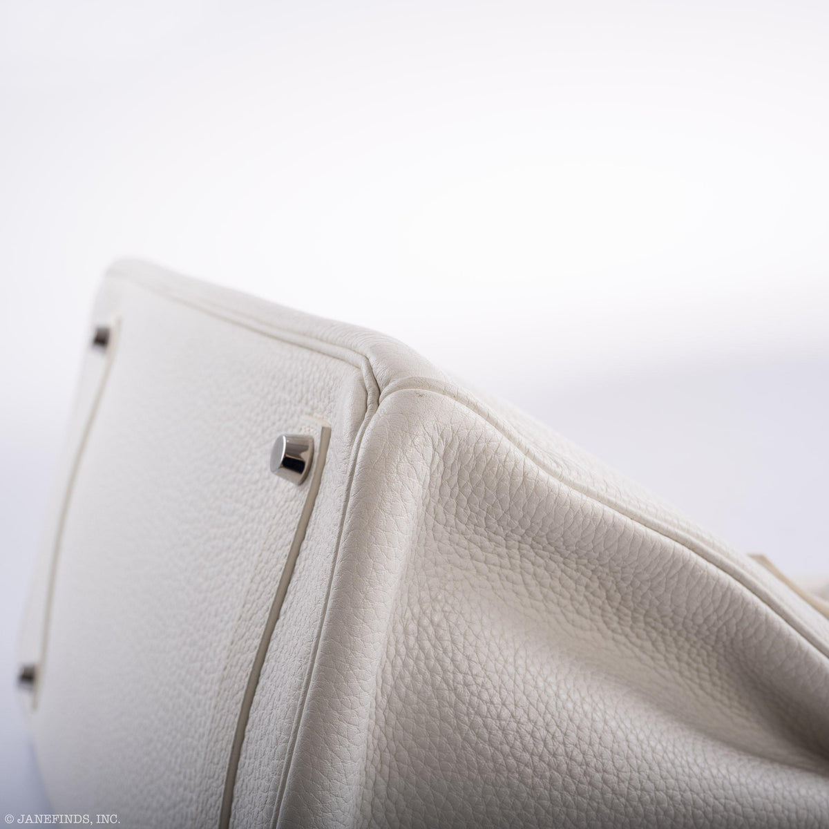 Hermes Birkin 35 White Clemence leather Palladium Hardware Hermes
