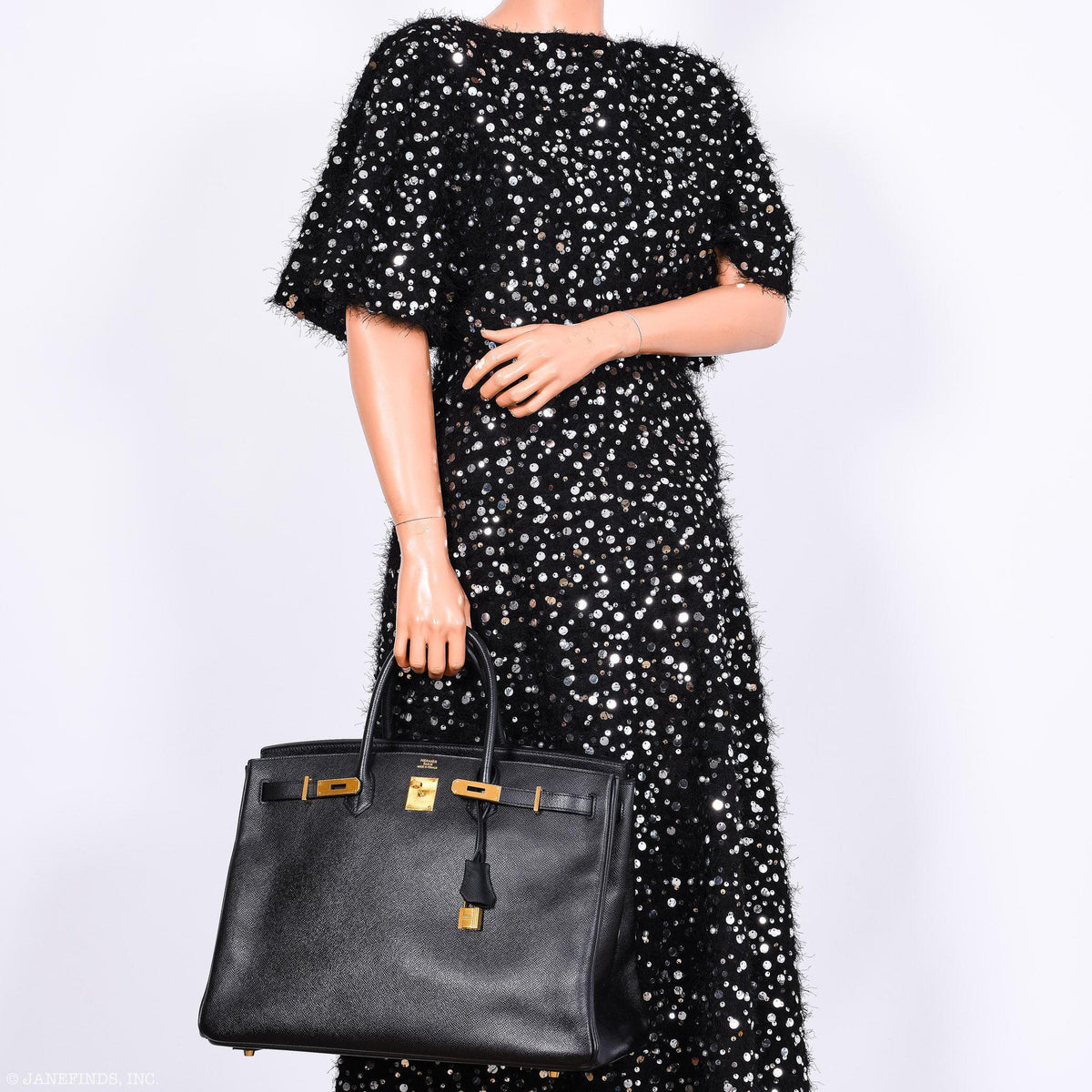 Hermes Birkin 40 Black Epsom Leather Gold Hardware Hermes