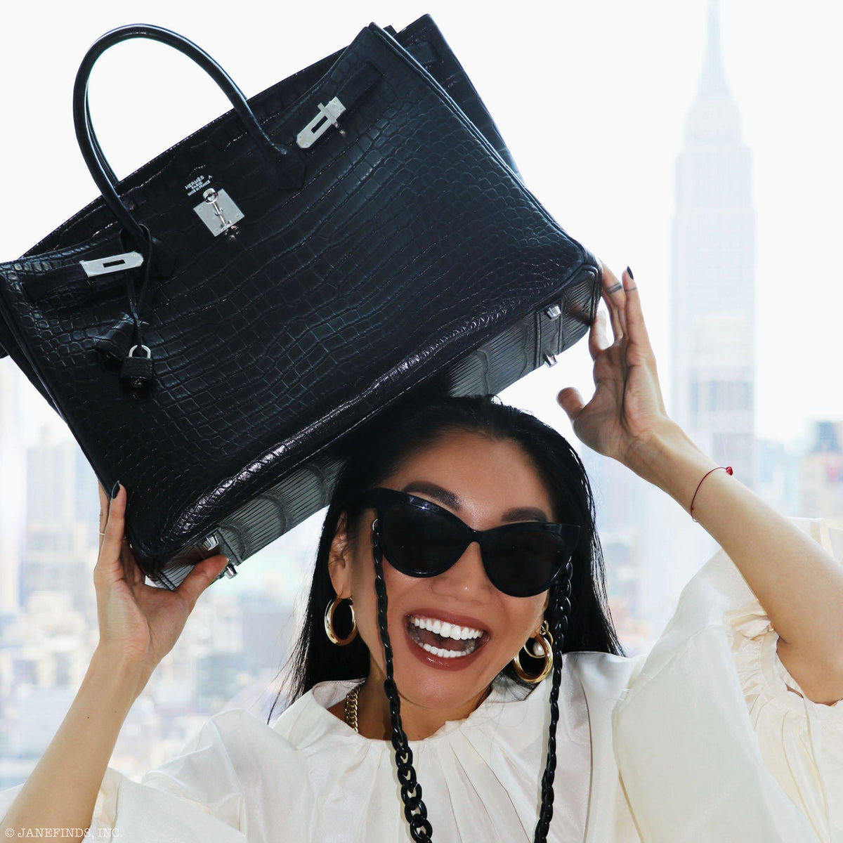 Hermes Birkin 40 Black Matte Porosus Crocodile Palladium Hardware Hermes