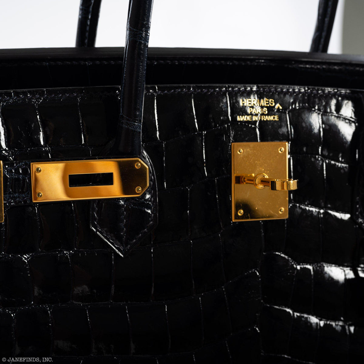 Hermes Birkin 40 Blue Nuit Porosus Crocodile Gold Hardware Hermes