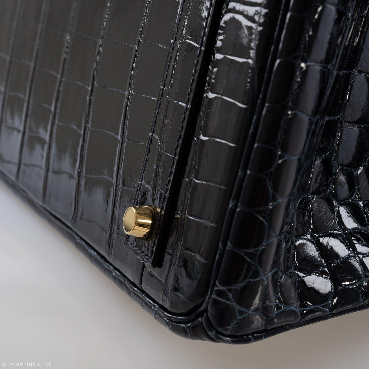 Hermes Birkin 40 Blue Nuit Porosus Crocodile Gold Hardware Hermes