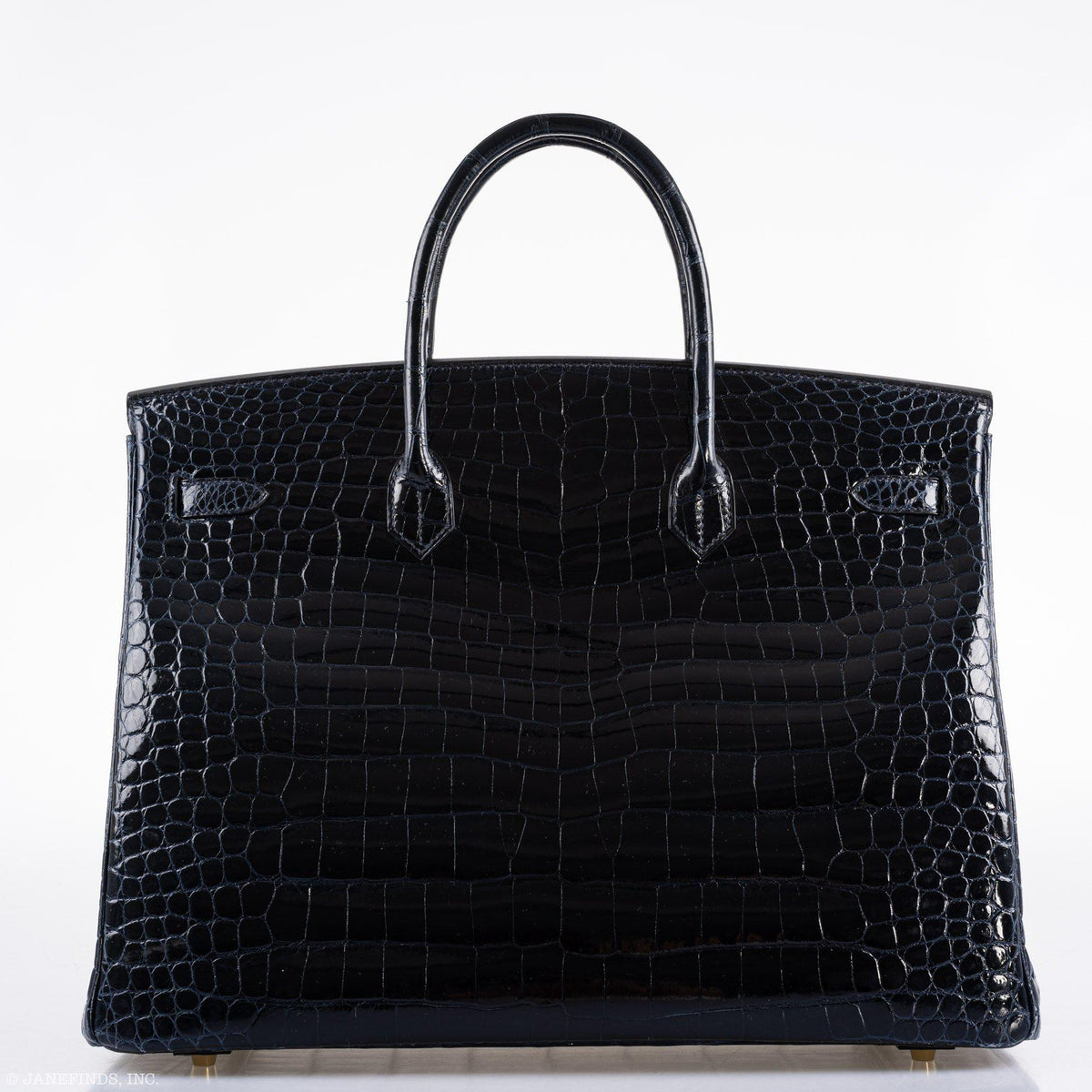 Hermes Birkin 40 Blue Nuit Porosus Crocodile Gold Hardware Hermes