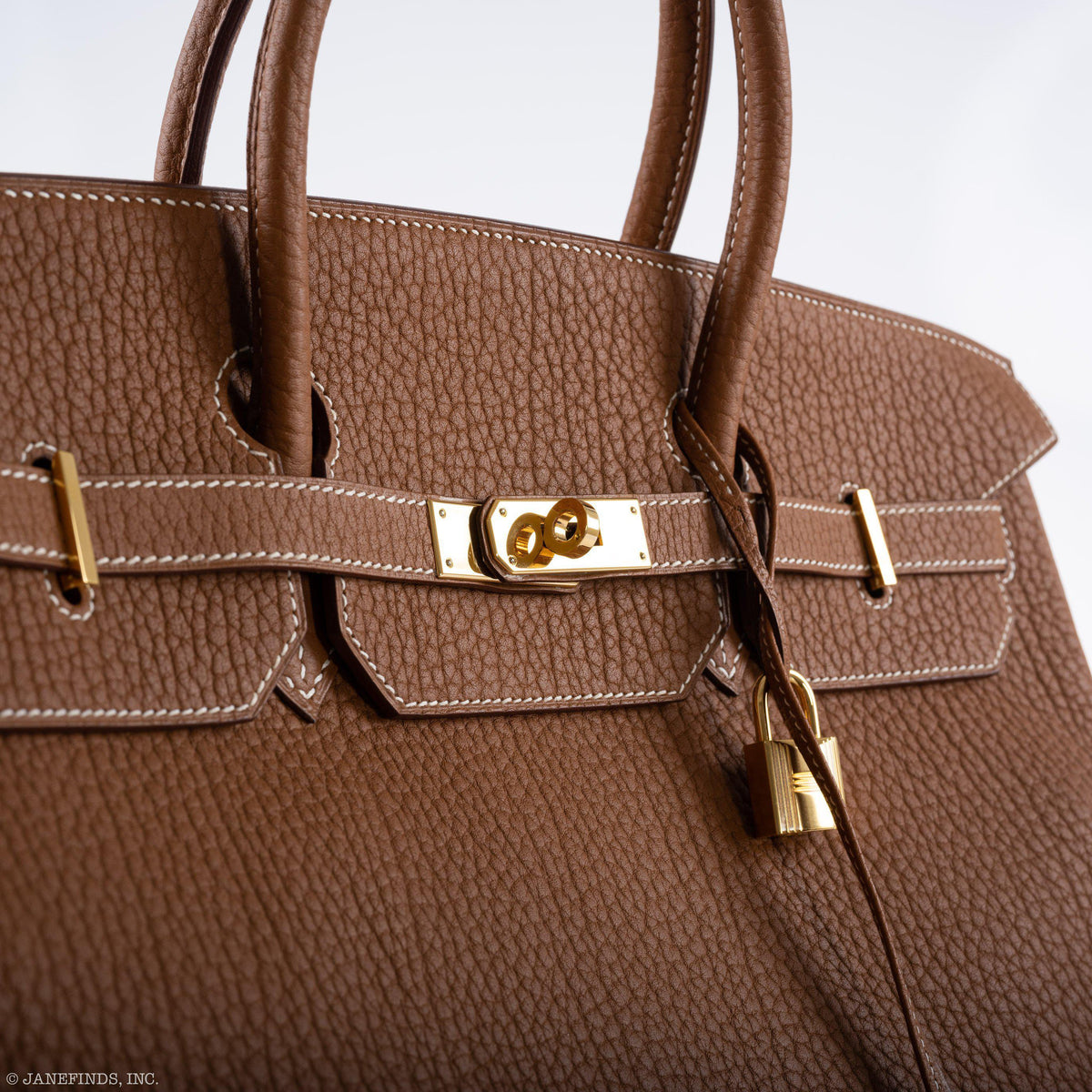 Hermes Birkin 40 Gold Fjord Leather Gold Hardware Hermes