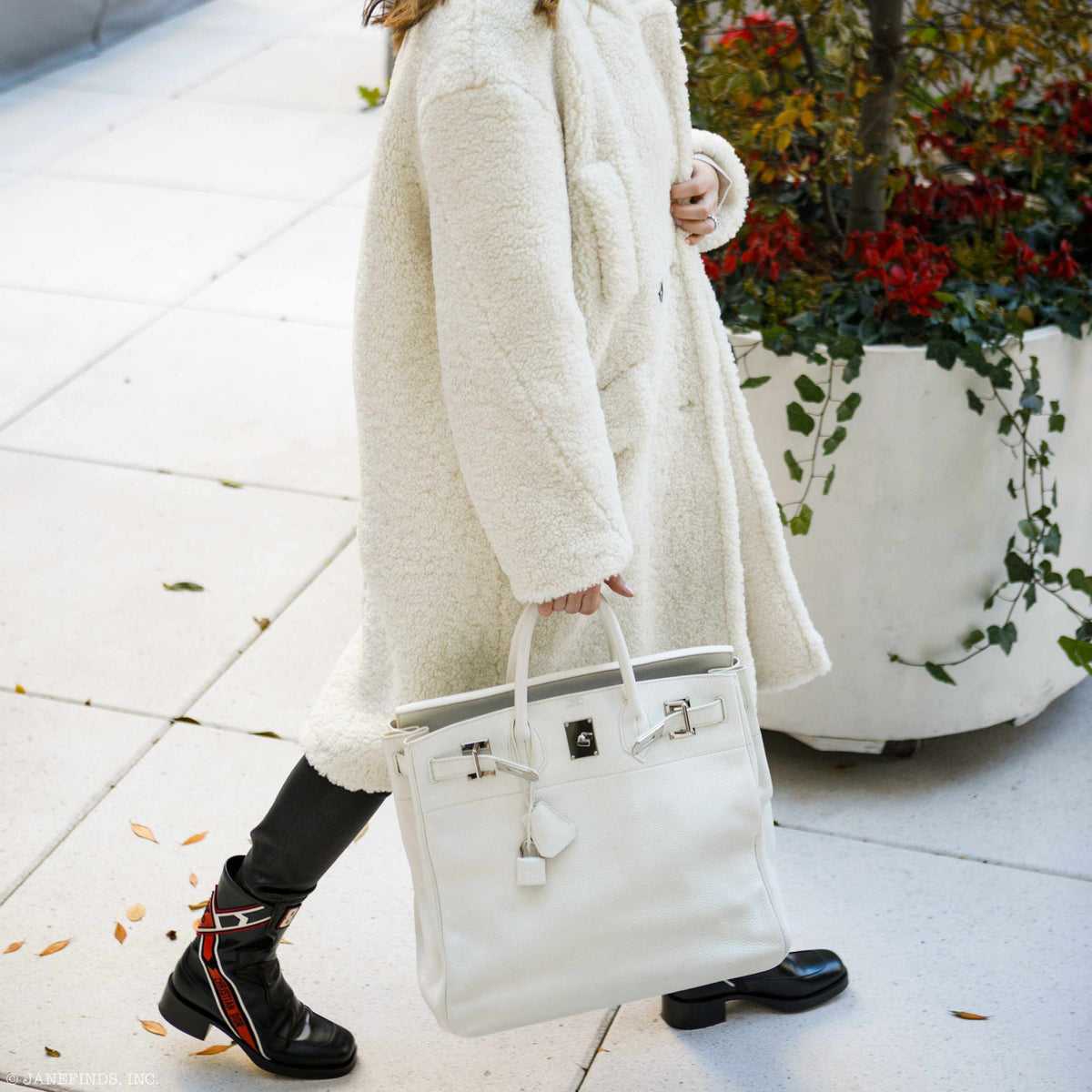 Hermes Birkin 40 HAC White Togo Palladium Hardware Hermes