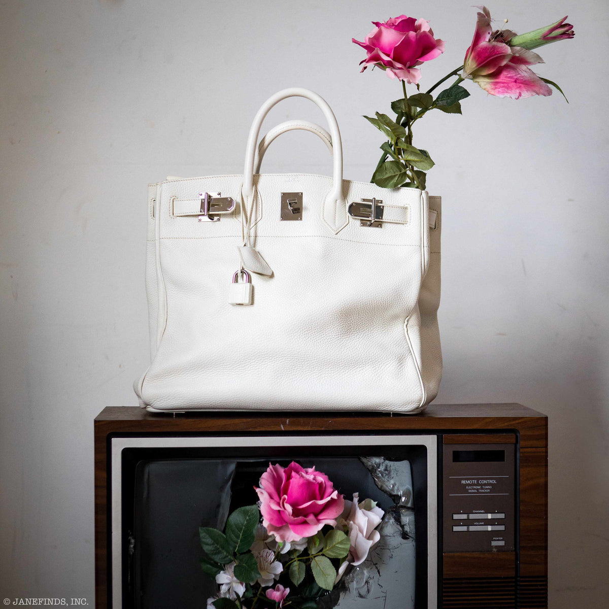 Hermes Birkin 40 HAC White Togo Palladium Hardware Hermes