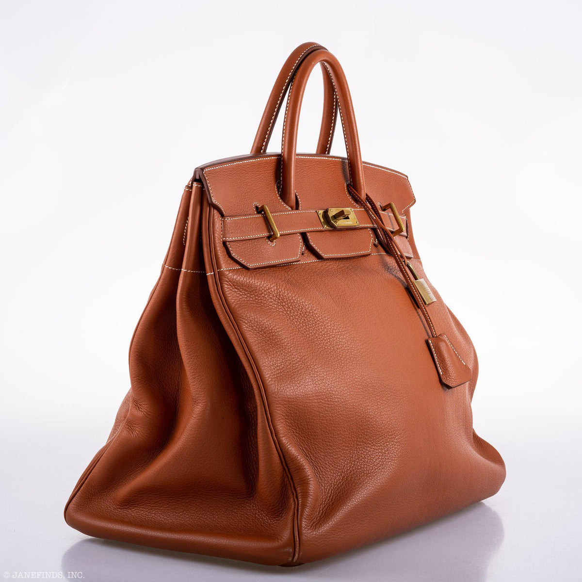 Hermes Birkin 45 HAC Etrusque Clemence Gold Hardware Hermes