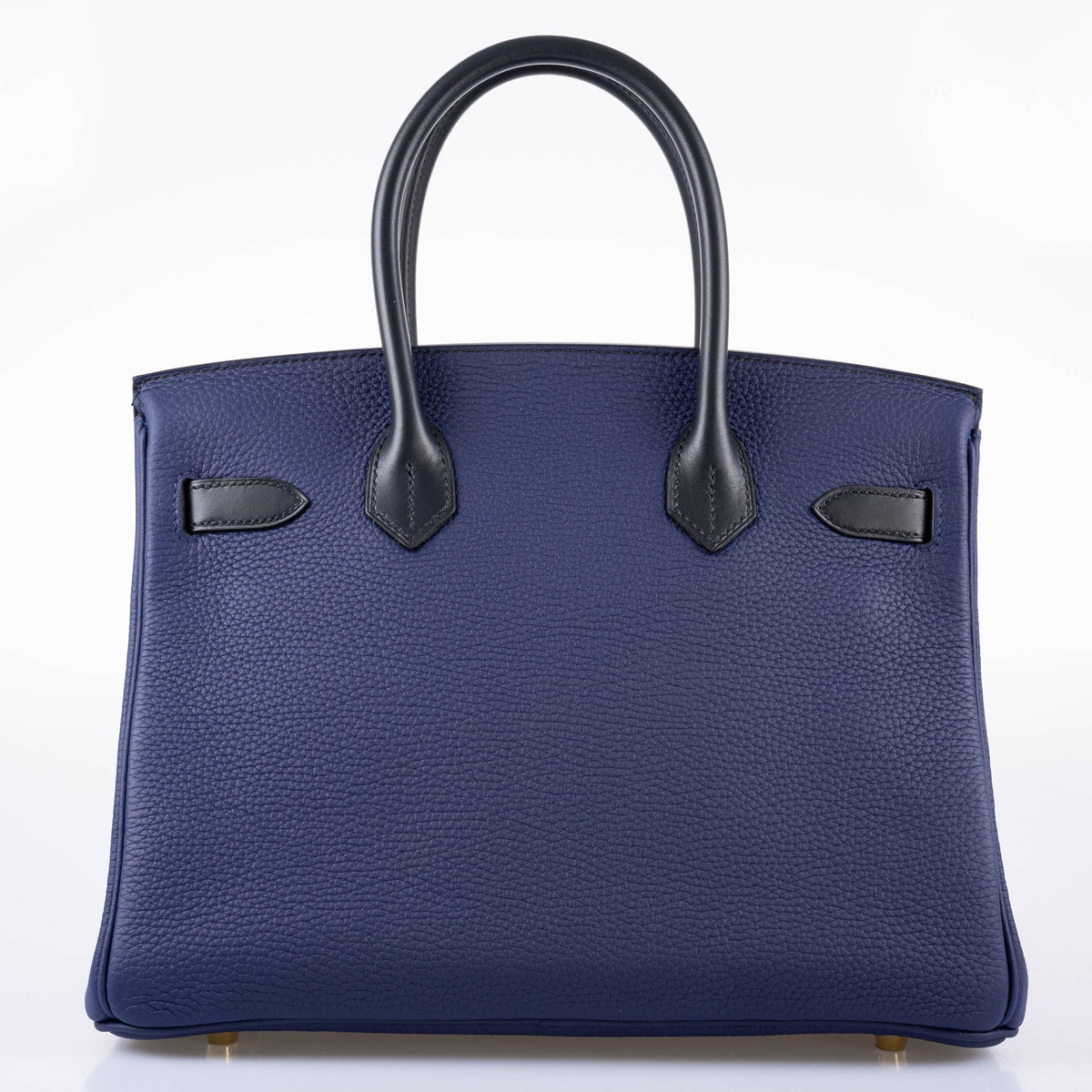 Hermes Birkin Touch 30 Bleu Encre Sombrero & Bleu Obscur Taurillon Clemence Gold Hardware Hermes
