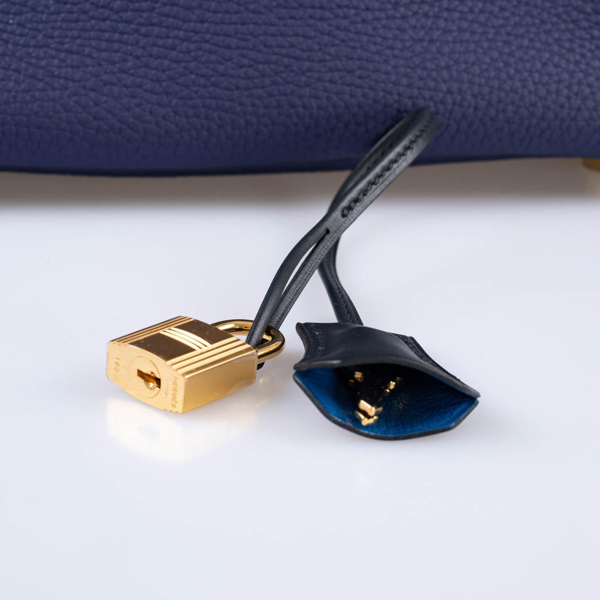 Hermes Birkin Touch 30 Bleu Encre Sombrero & Bleu Obscur Taurillon Clemence Gold Hardware Hermes