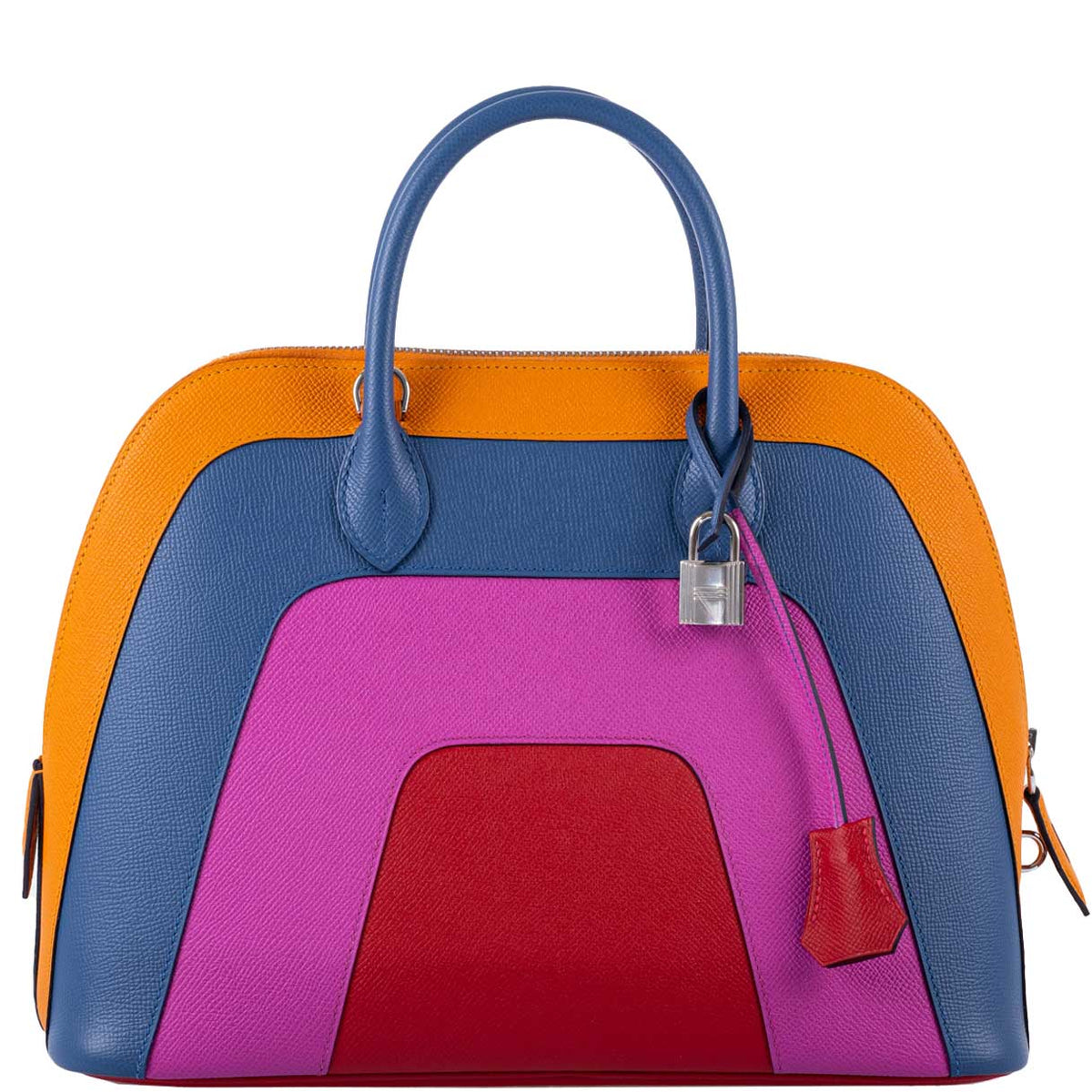 Hermes Bolide 1923 30 Rainbow Bag "Sunset" Epsom Palladium Hardware Hermes